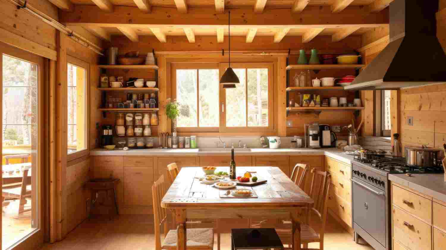 relookez une cuisine rustique en chêne sans peinture